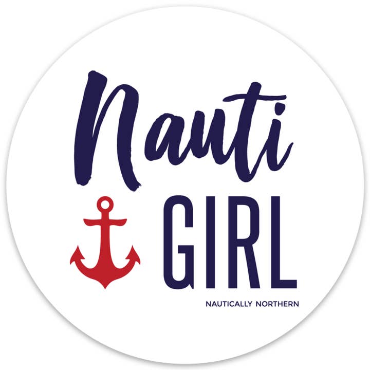 Autocollant fille Nauti pour la vente par Nautically Northern