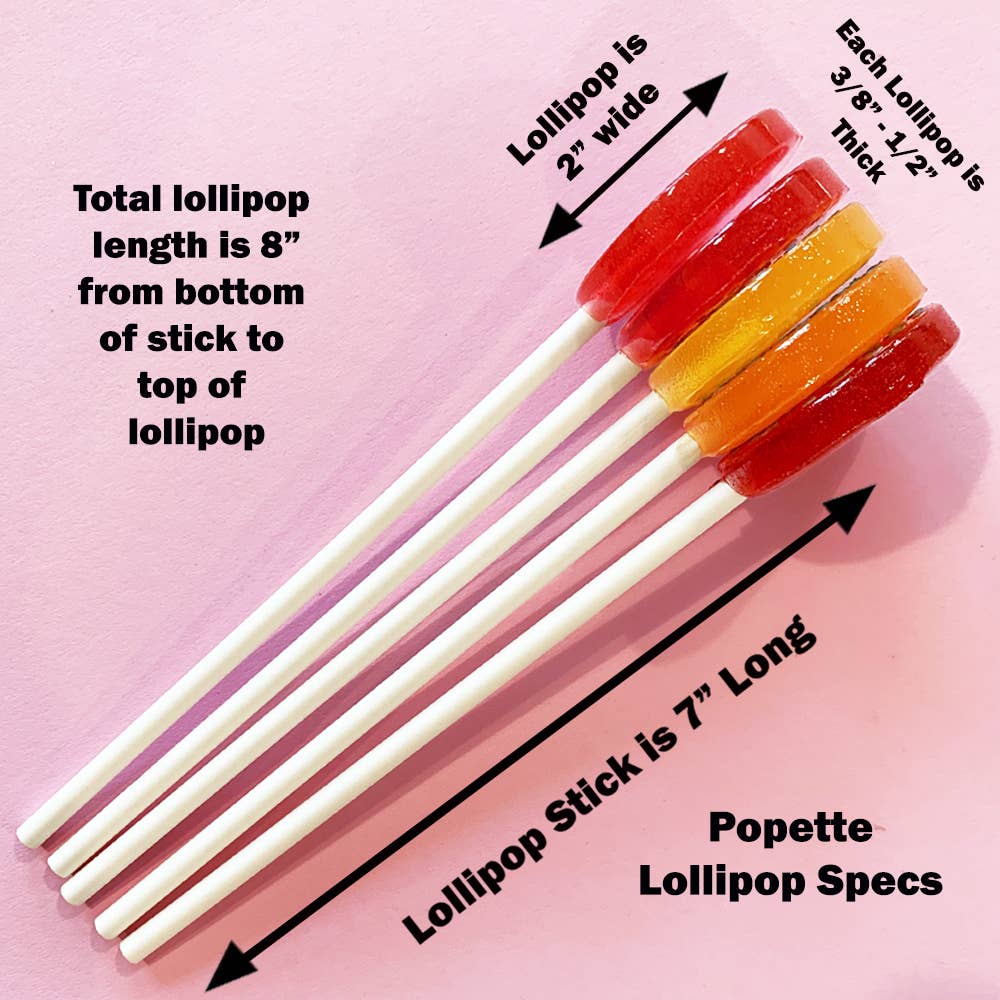 Popette of Pendulum - Wholesale Lollipop - Assorted Fruit Cream Lollipops with Vanilla Glaze Case (40)8