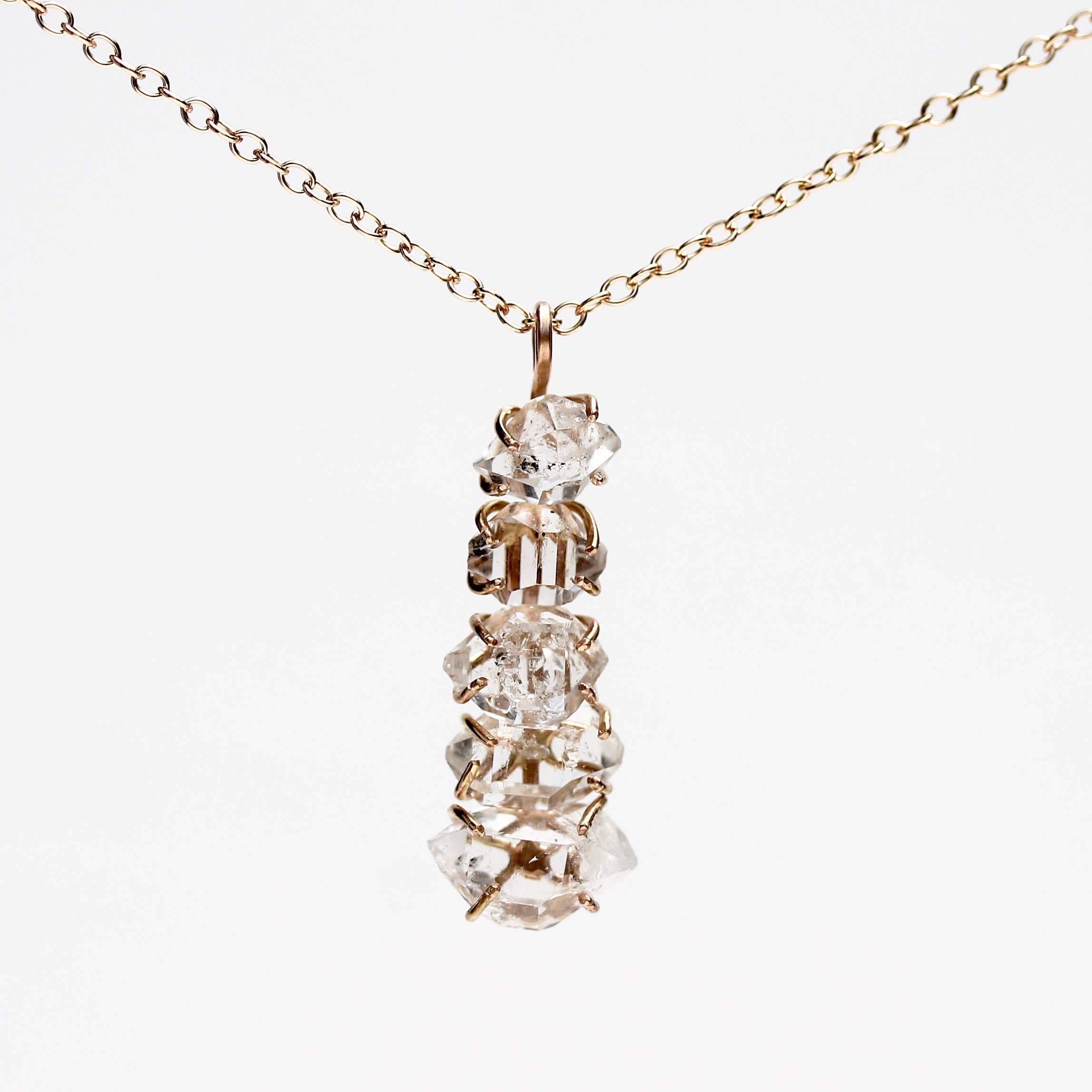 Alana Douvros Jewellery - Wholesale Pendant/charm necklace - Herkimer Diamond Cairns Necklace0