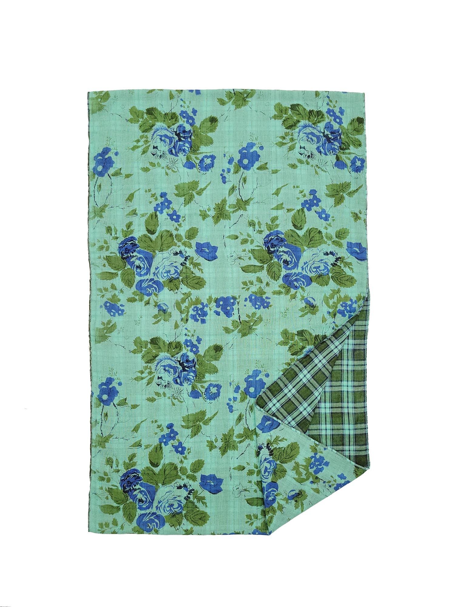 Raj Trading & Imports (USA) Inc. - Wholesale Scarf - Women's - Flora Reversible Floral Plaid Print Infinity Scarf6