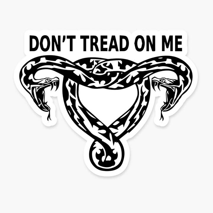 Don't Tread On Me - Feminist Sticker for wholesale by Footnotes