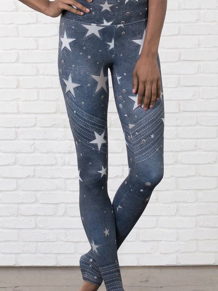Stars - Buttery Soft Athleisure Leggings for wholesale by Eagle Rock Werkshop®