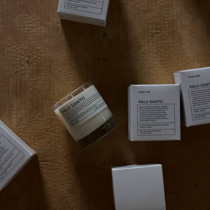 True Hue - Wholesale Pot/gevulde kaars - Palo Santo kaars2