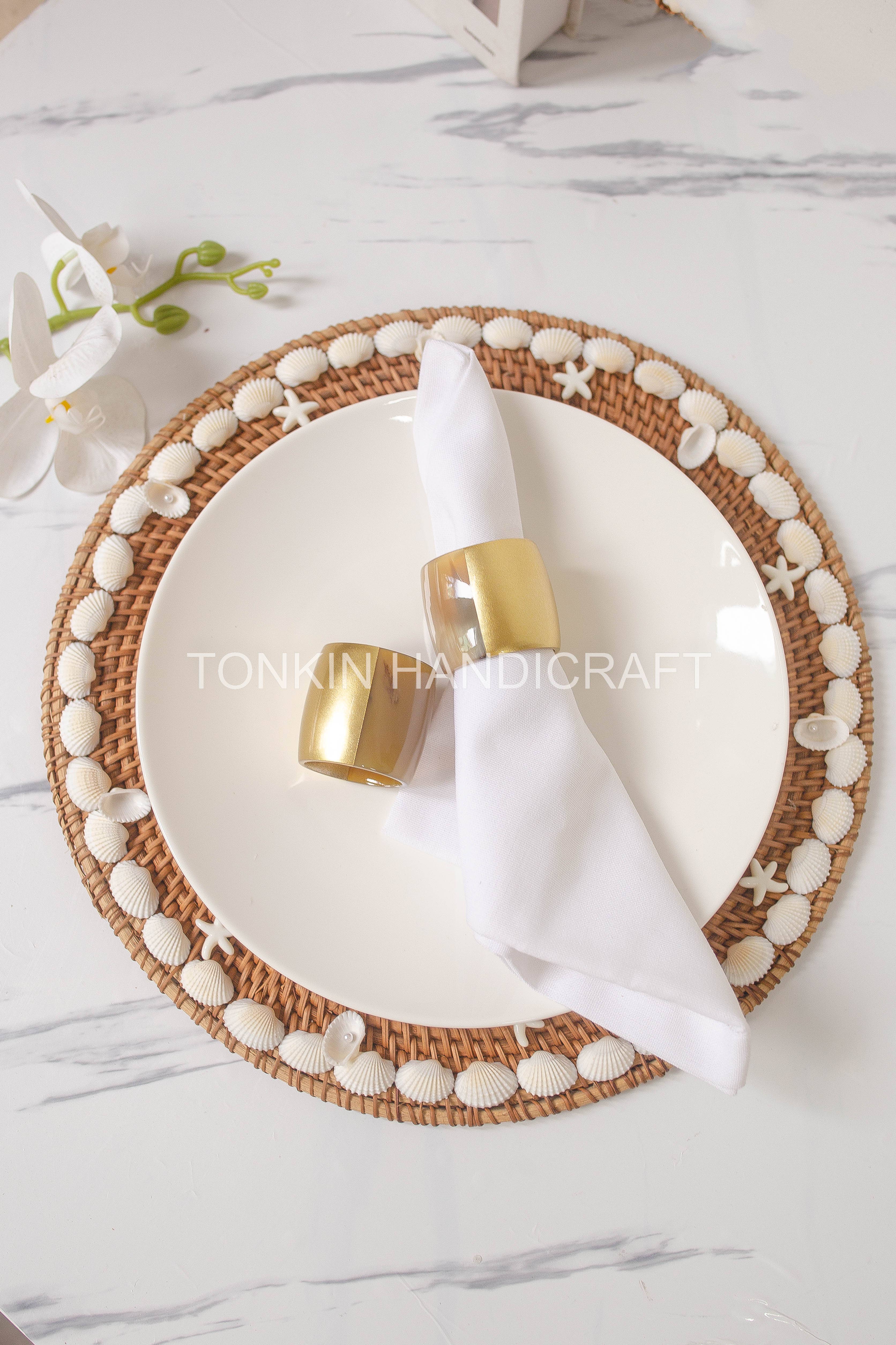 Tonkin Handicraft - Wholesale Napkin Ring - Lacquer Buffalo Horn Long Napkin Ring6