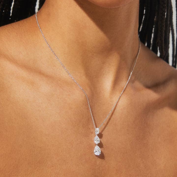 NADRI - Wholesale Y-Neck/Lariat Necklace - CHLOE PEAR DROP Y NECKLACE