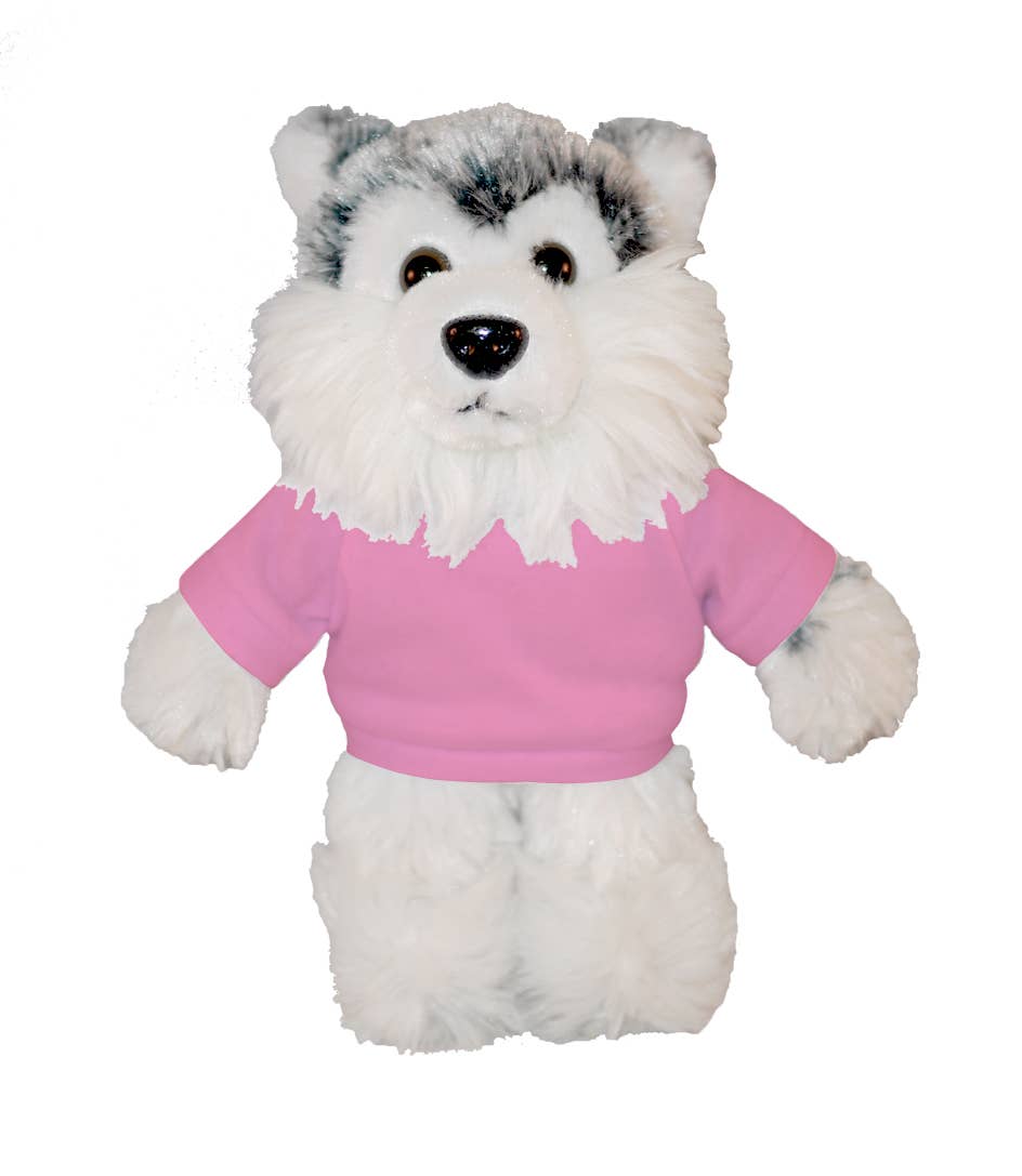 Plushland - Wholesale Stuffed/plush toy – Kids & baby - Plush Floppy Husky With Personalized Tee 12”8