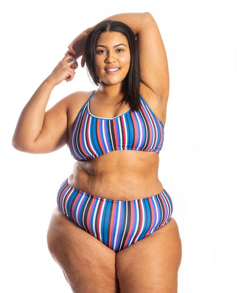 Sensi Graves Swim - Wholesale Swim Bottoms - Women's - Nika Eco Friendly High Waisted Bikini Bottom - Cabana1