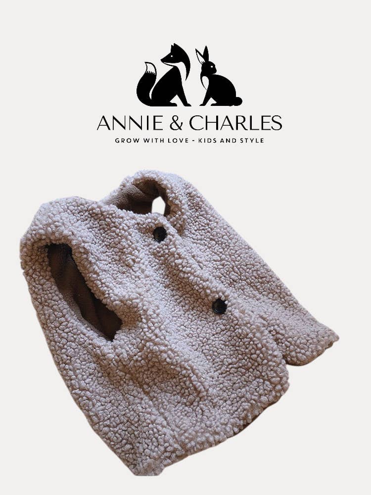 Annie & Charles – wholesale Outerwear Vest - Kids – Annie & Charles® Sheepskin Vest3