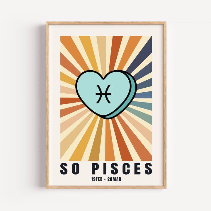 Timmy Loves - Wholesale Art Print - So Your Star Sign | Sunburst Zodiac Star Sign A3 Art Print11