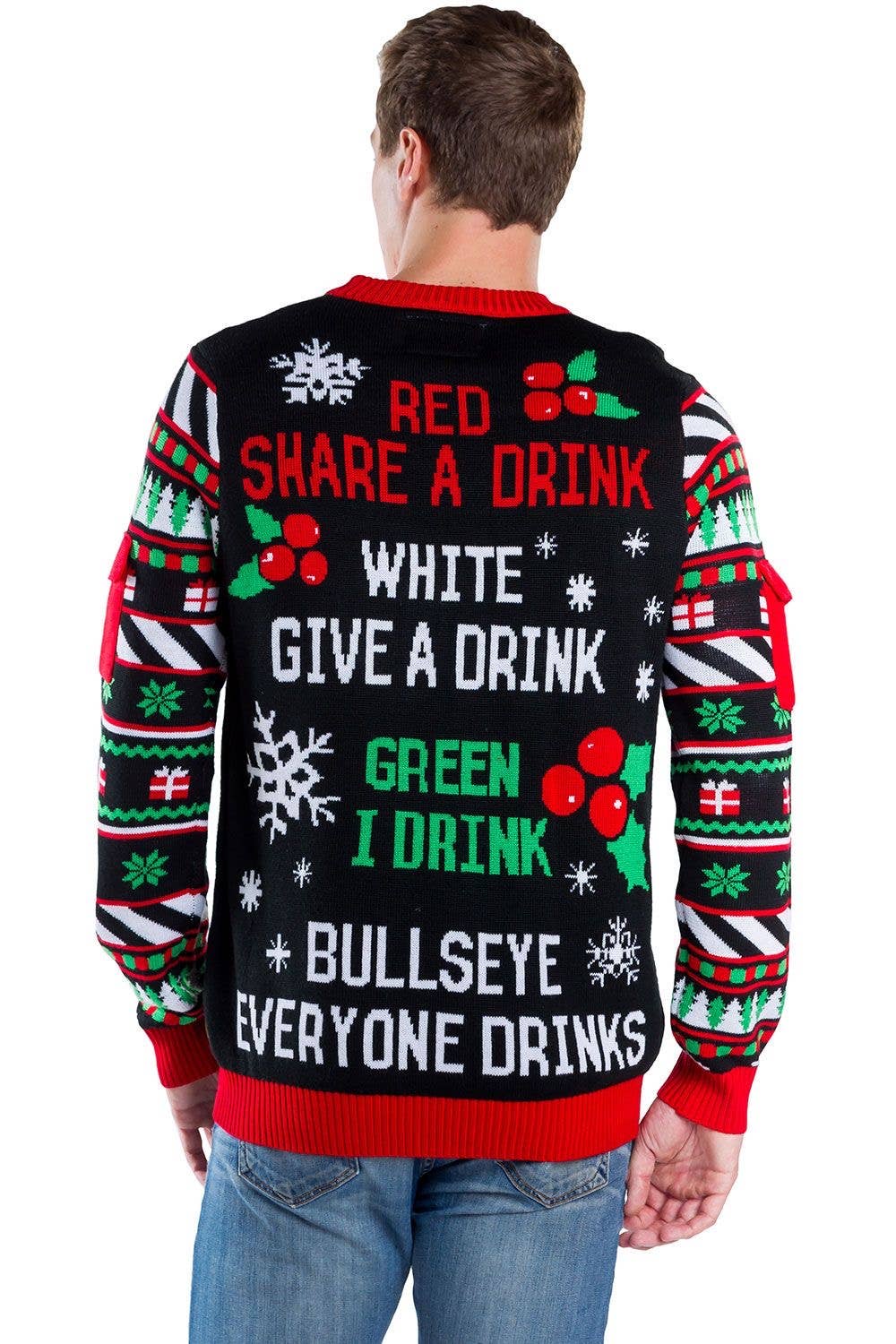 Wholesale Men's Drinking Game Ugly Christmas Sweater for your
