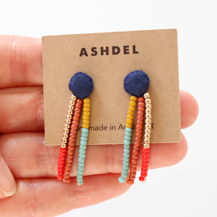 ashdel - Wholesale Dangle Earrings - Line Drop Studs1