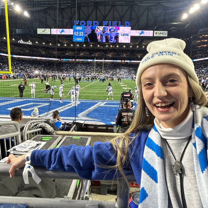 Dan Campbell Fan Club Embroidered Beanie for wholesale by Cottage Lvl Chaos