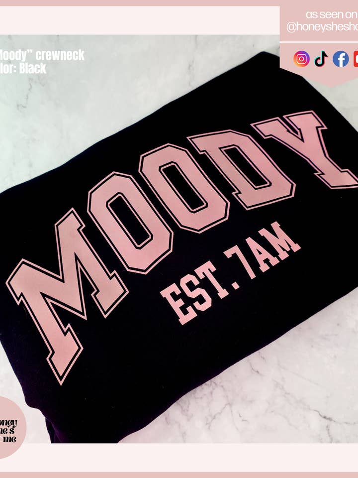 honeysheshome - Wholesale T-shirt (graphic) – women's - Moody Morning Mood Sarcastic Introvert T-shirt3