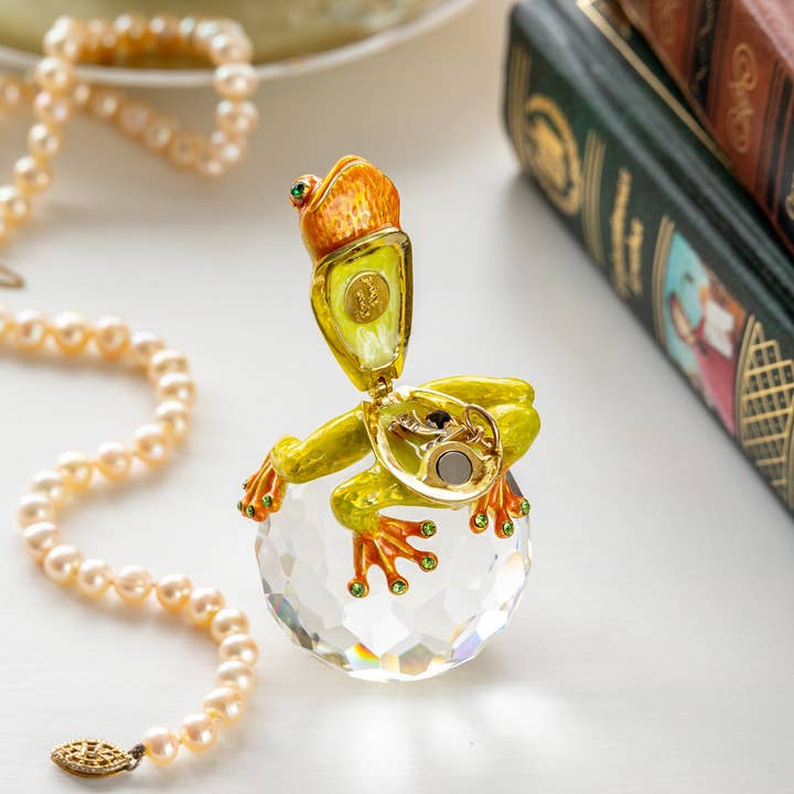 Keren Kopal – Estatueta decorativa por atacado – Rã no Cristal