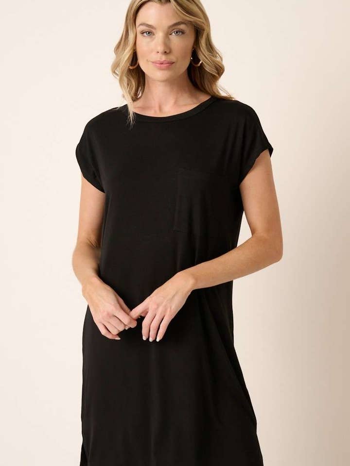 BD7244-BAMBUS LOMME DOLMANÆRMET MINIKJOLE for engroshandel hos mittoshop