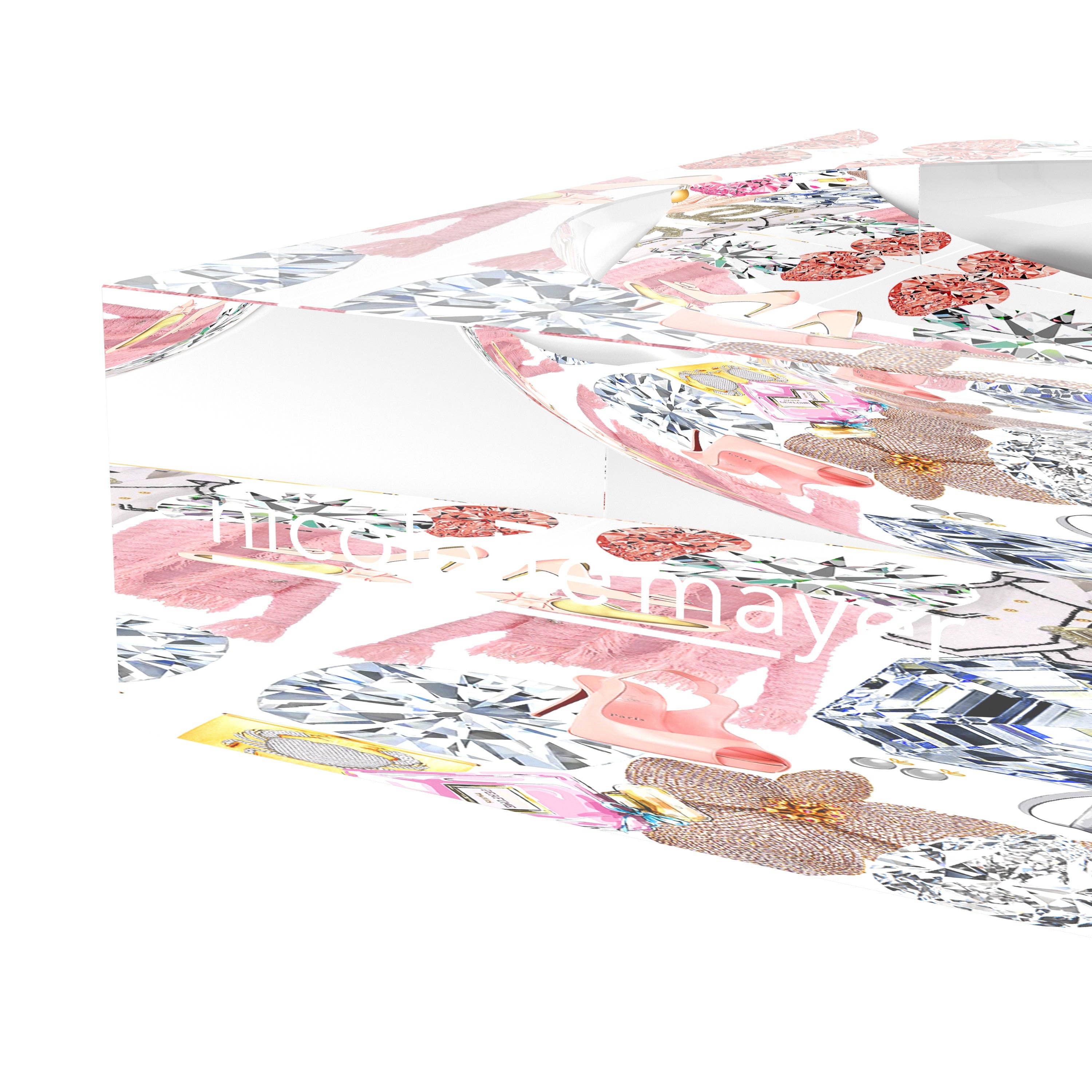 Nicolette Mayer Collection - Vendita all'ingrosso Ciotole/Piatti decorativi - Piatto Portaoggetti Bougie Women Nuevo Rosa Bianco in Acrilico5