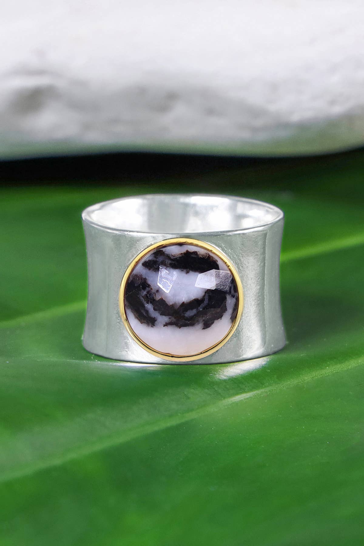 Mom Babe Black Agate Oval Stone Cameo Ring .925 Sterling Silver Jewelry Any Size 