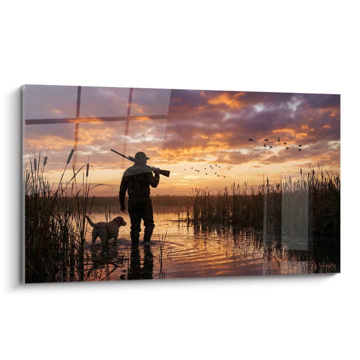 Hunter in the Marsh Painting - Golden Dawn - Hunting Edition for wholesale by Walensky