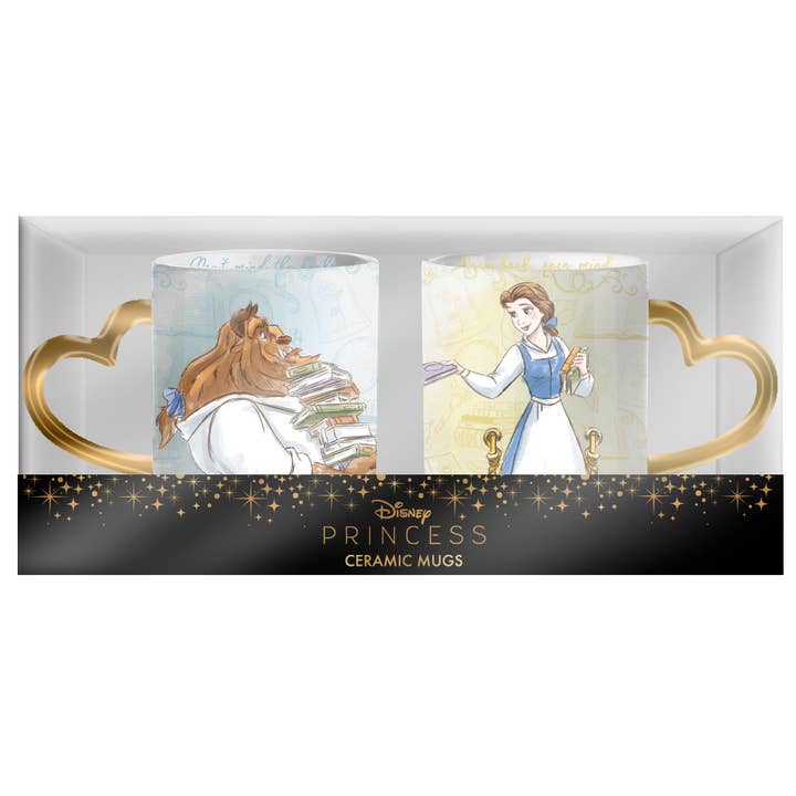 Disney Princess Belle 2pc 14oz Mug Set for wholesale by Silver Buffalo