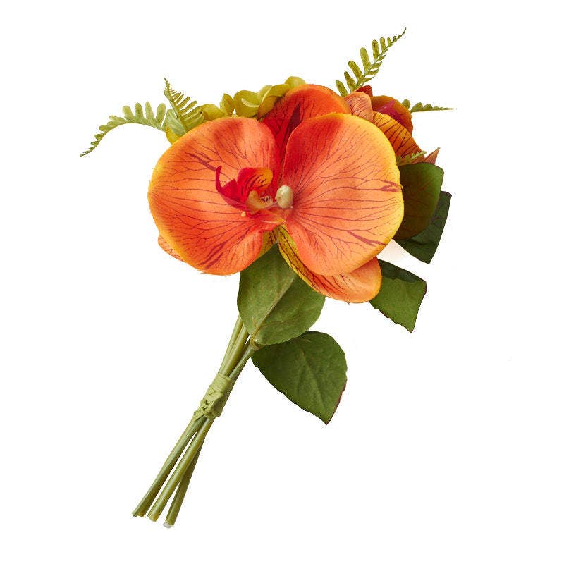 Factory Direct Craft - Vente Plantes artificielles - Bouquet d'orchidées tropicales artificielles de 8 pouces3