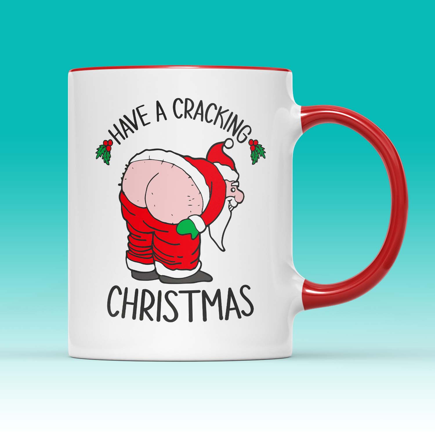 SmartyPants - Wholesale Coffee/Tea Cup - "Have a Cracking Christmas" Funny Santa Mug | Cheeky Holiday1