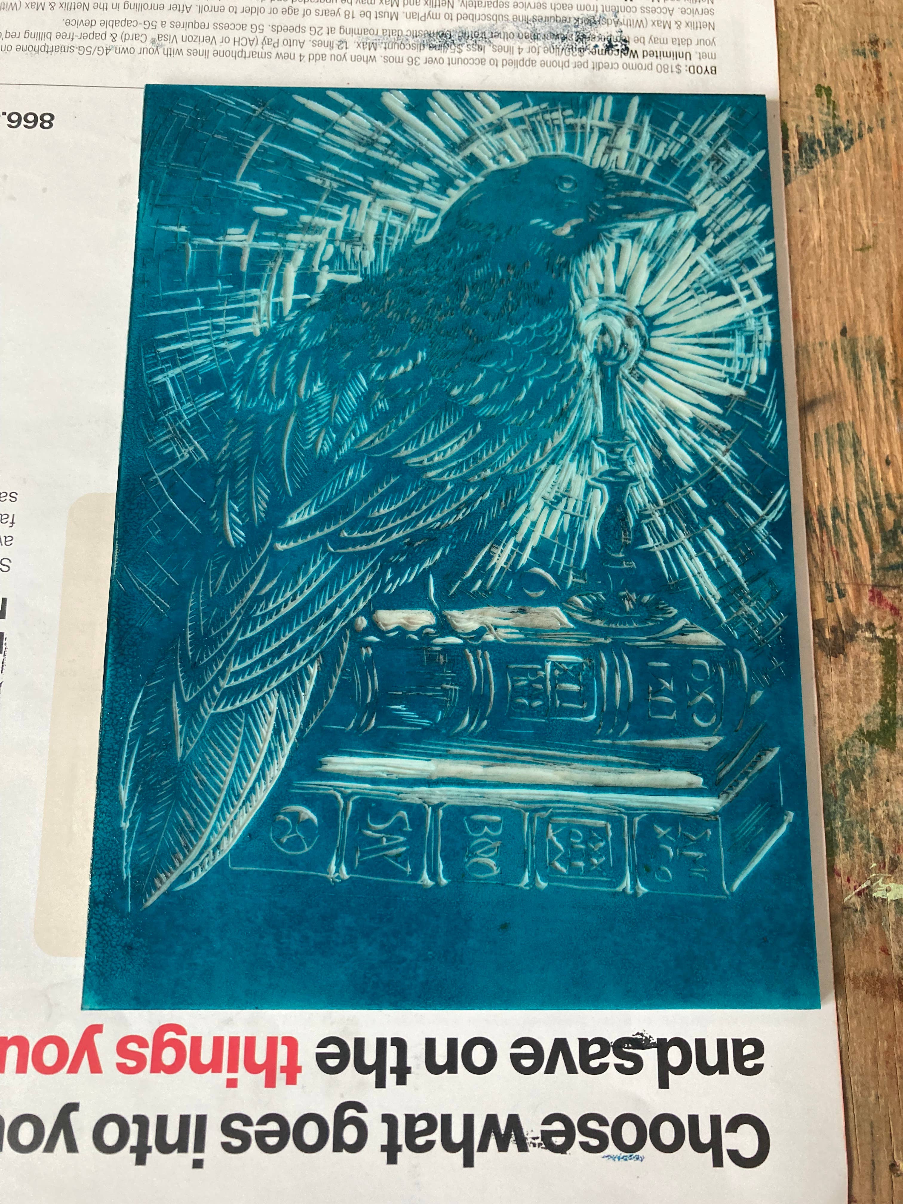 Kathie Studio - Wholesale Halloween Card - Poe Raven Halloween Greeting Card1