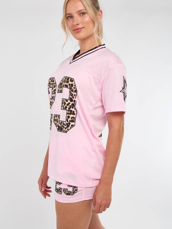 AX Labels - Wholesale Top & Short Set (NOT Loungewear) - Women's - Leopard Print 23 T-Shirt With Shorts Co-ord14