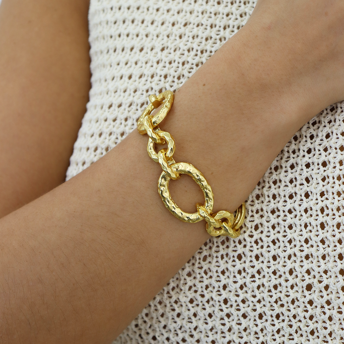 KARINE SULTAN - Vendita all'ingrosso Bracciali a catena e a maglie - Bracciale a catena con maglie audaci2