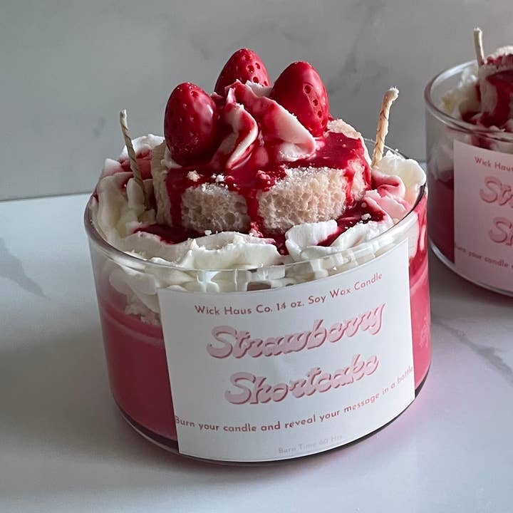 Wick Haus Co. - Wholesale Jar/Filled Candle - Strawberry Shortcake0