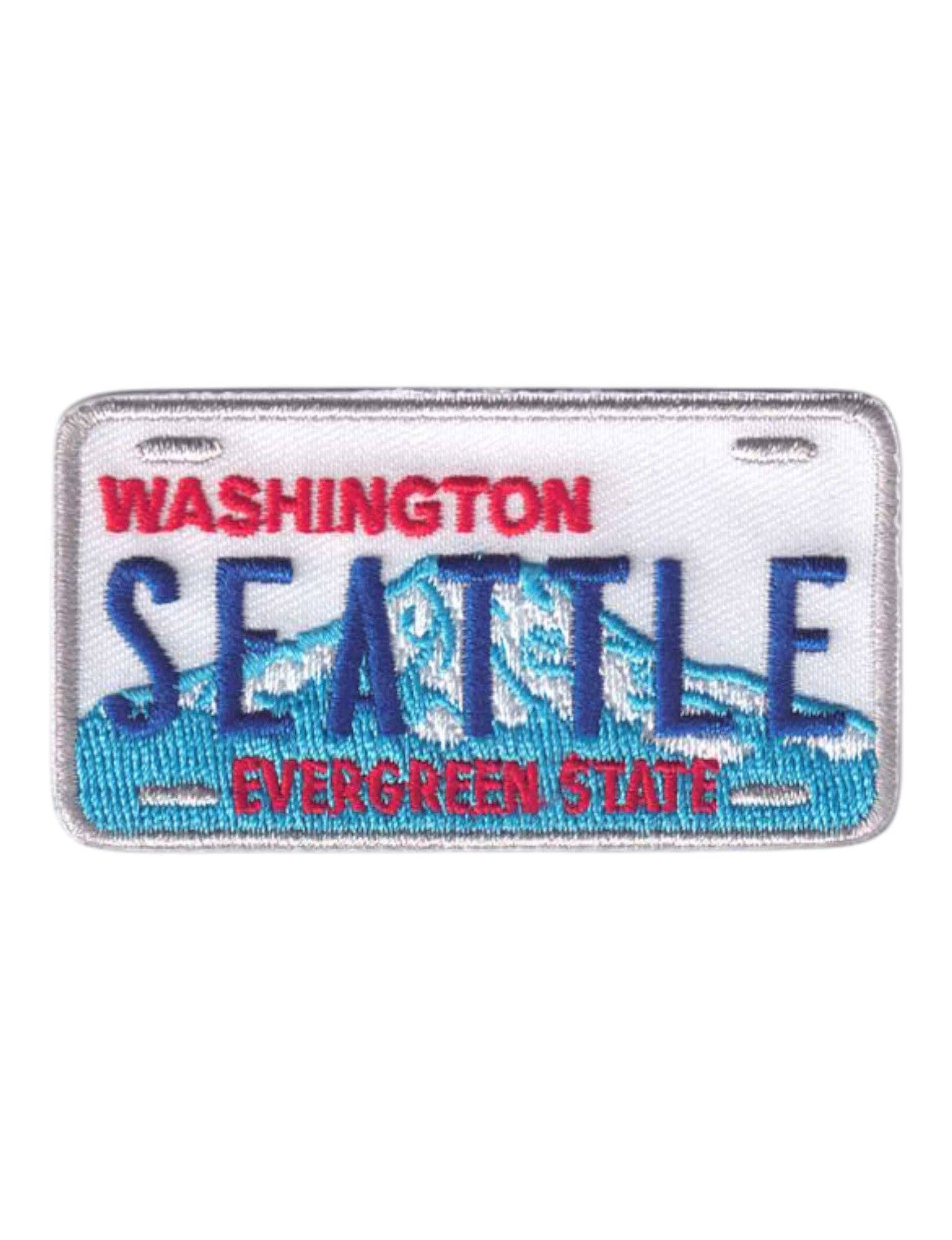 Happy Wood Products - Wholesale Patch - SEATTLE Washington License Plate Patch - 33880