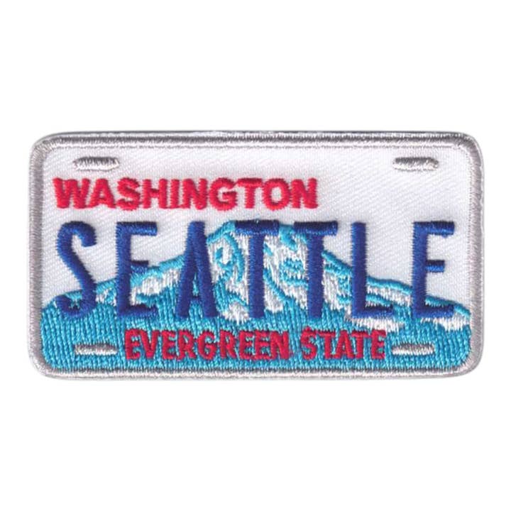 Happy Wood Products - Wholesale Patch - SEATTLE Washington License Plate Patch - 3388