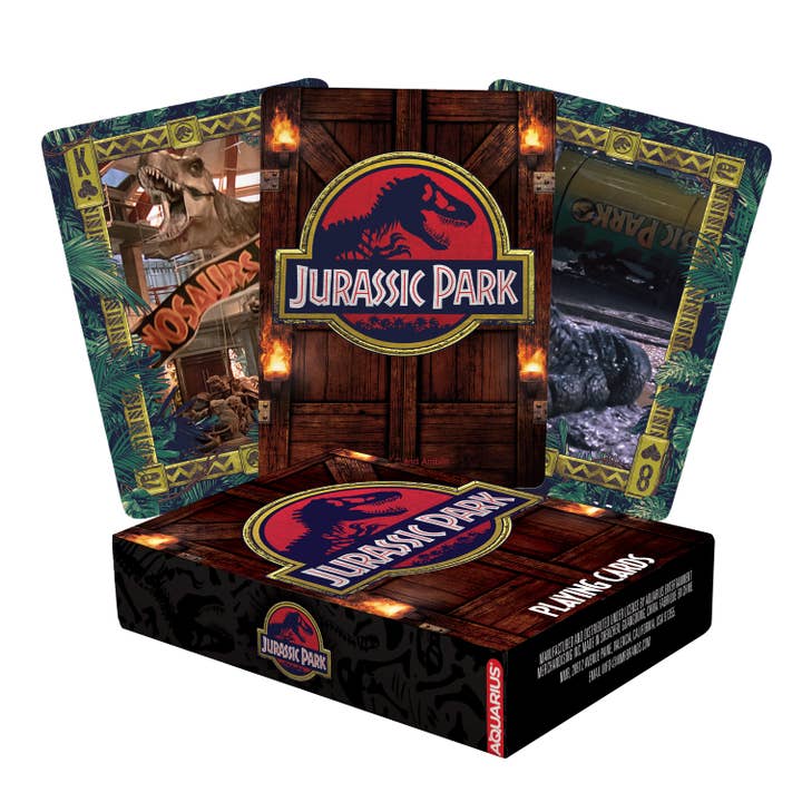 Jurassic Park Playing Cards for wholesale by AQUARIUS, GAMAGO, ICUP, & ROCK SAWS by NMR Brands