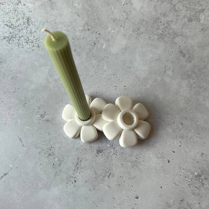 AlphaGrayArt - Wholesale Candle Holder - Floral/ Flower CandleStick Holder, Tapered Candle holder4