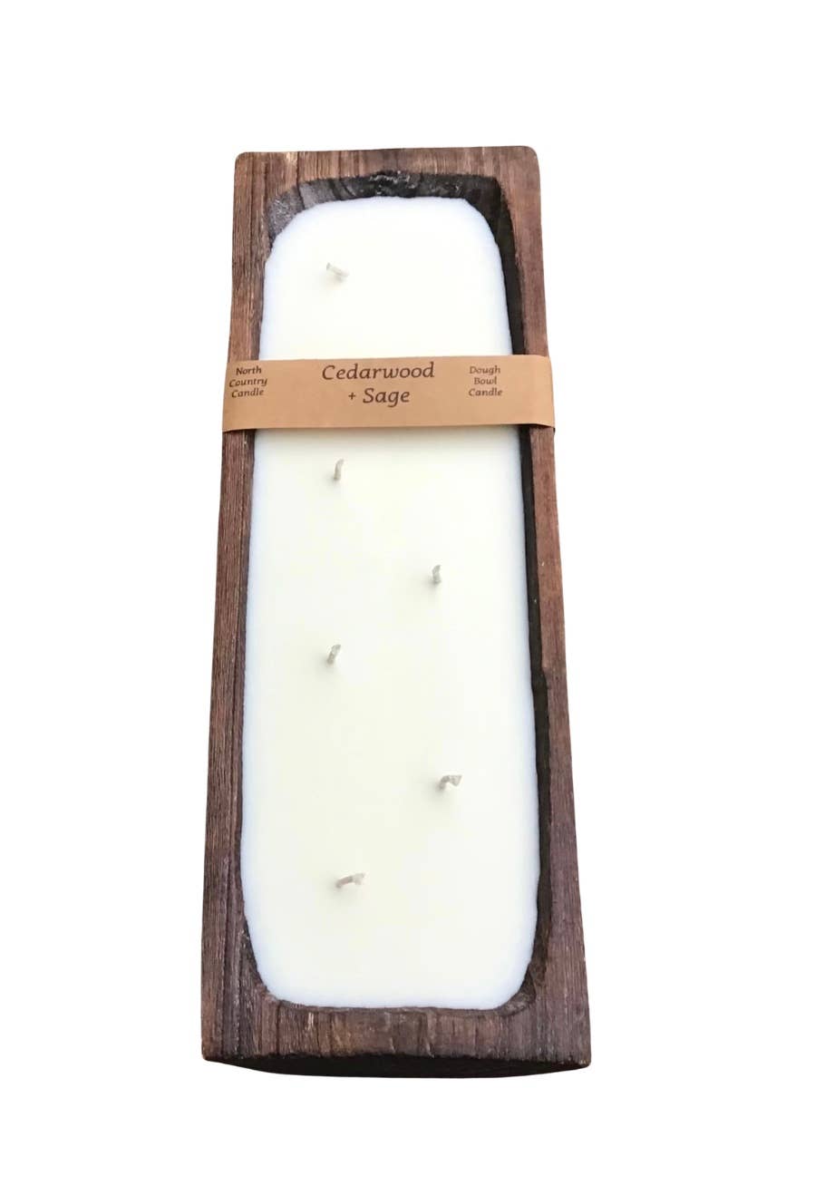 North Country Candle - Wholesale Jar/Filled Candle - Half Log Dough Bowl Candles1