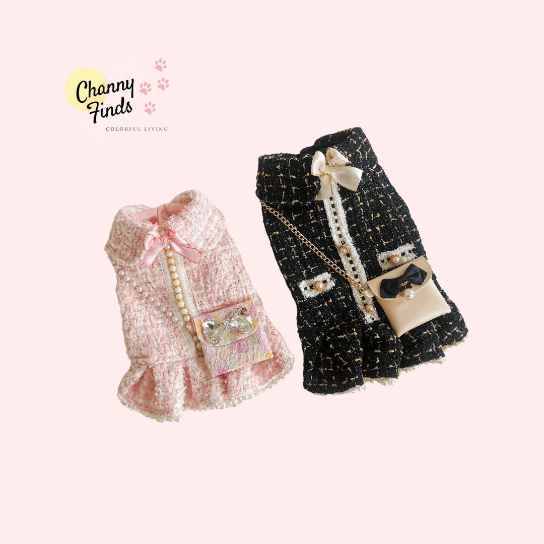 Channyfinds - Vente Robe – chien - Classique | Robe pour animaux de compagnie de style princesse faite à la main - Personnalisable7