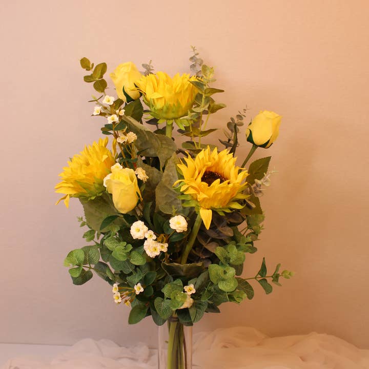 Realistic Artificial Flowers - Wholesale Artificial flowers - Real Touch Sunflower Bouquet '88'3