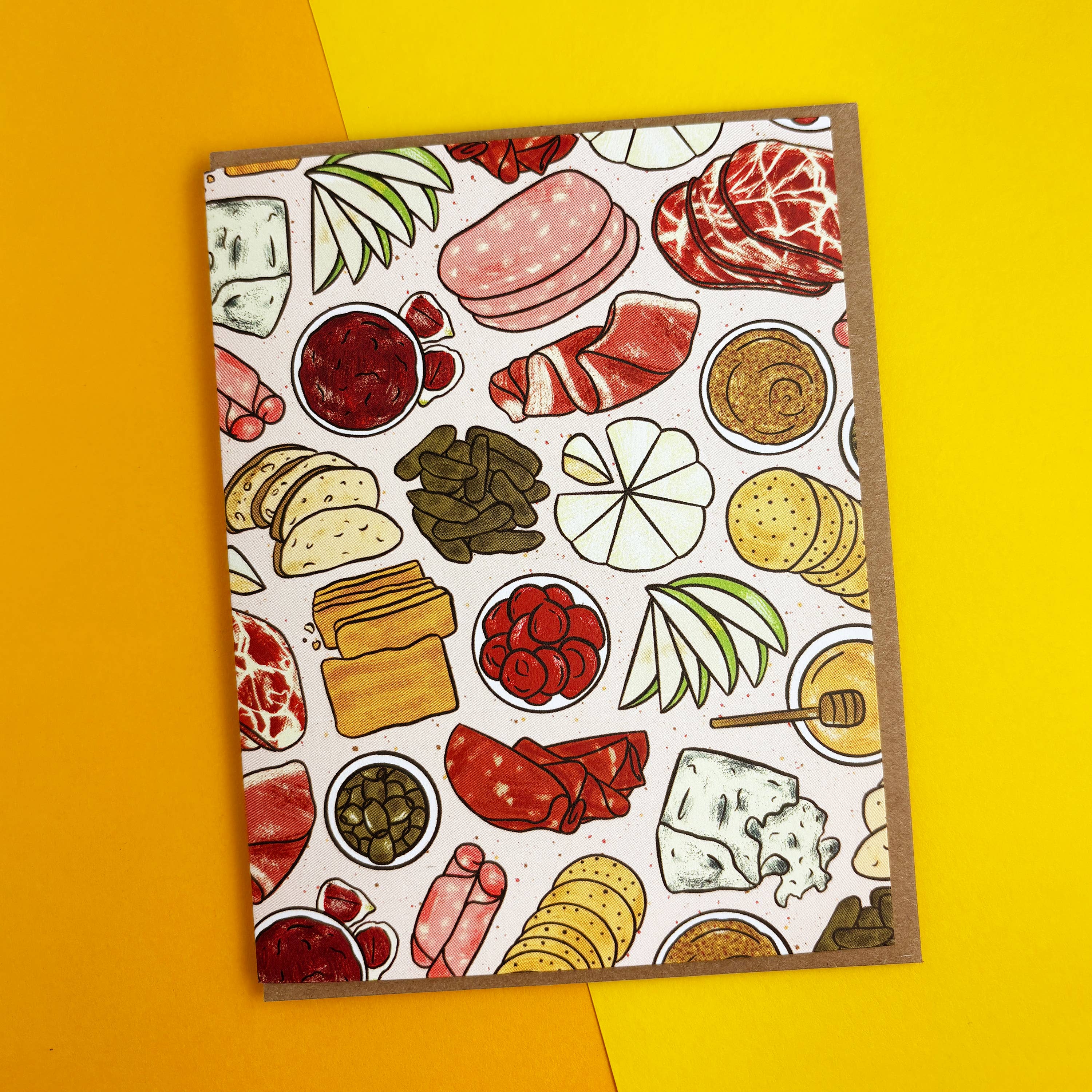 Boss Dotty Paper Co. - Wholesale Everyday Greeting Card - Charcuterie Patterned Greeting Card2