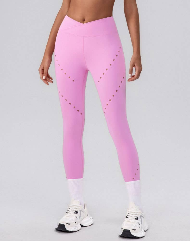 Crave by FW – Leggings de desporto/casuais - Mulher por atacado – Leggings de Ioga de Cintura Alta com Controlo de Barriga e Recortes10