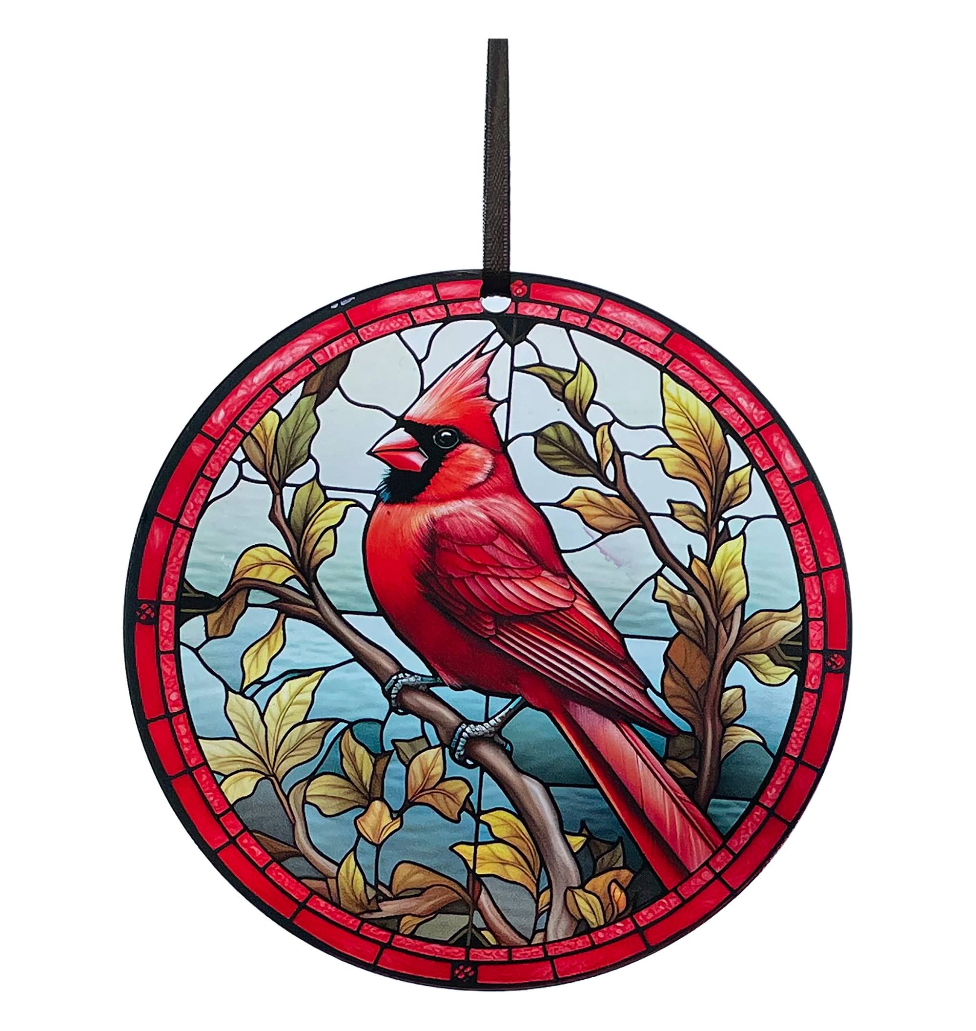 d'ears inc. - Vente Objets de décoration - Cardinal, décoration de fenêtre en acrylique #SC1880