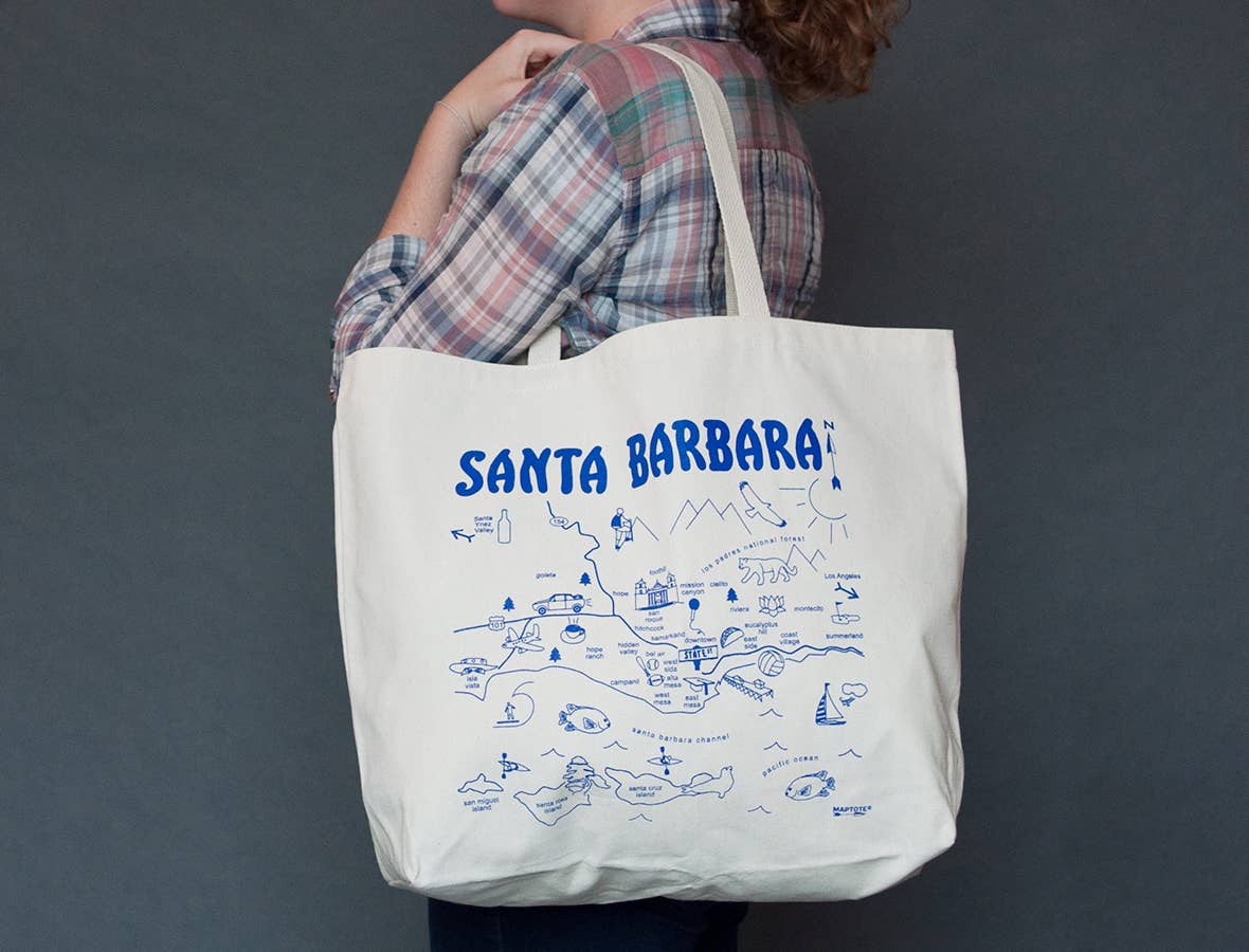 Maptote - Wholesale Tote Bag - Unisex - Santa Barbara Beach Tote1