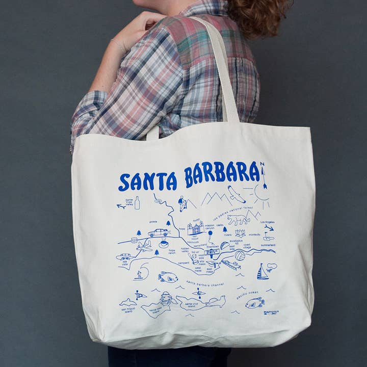 Maptote - Wholesale Tote Bag - Unisex - Santa Barbara Beach Tote1