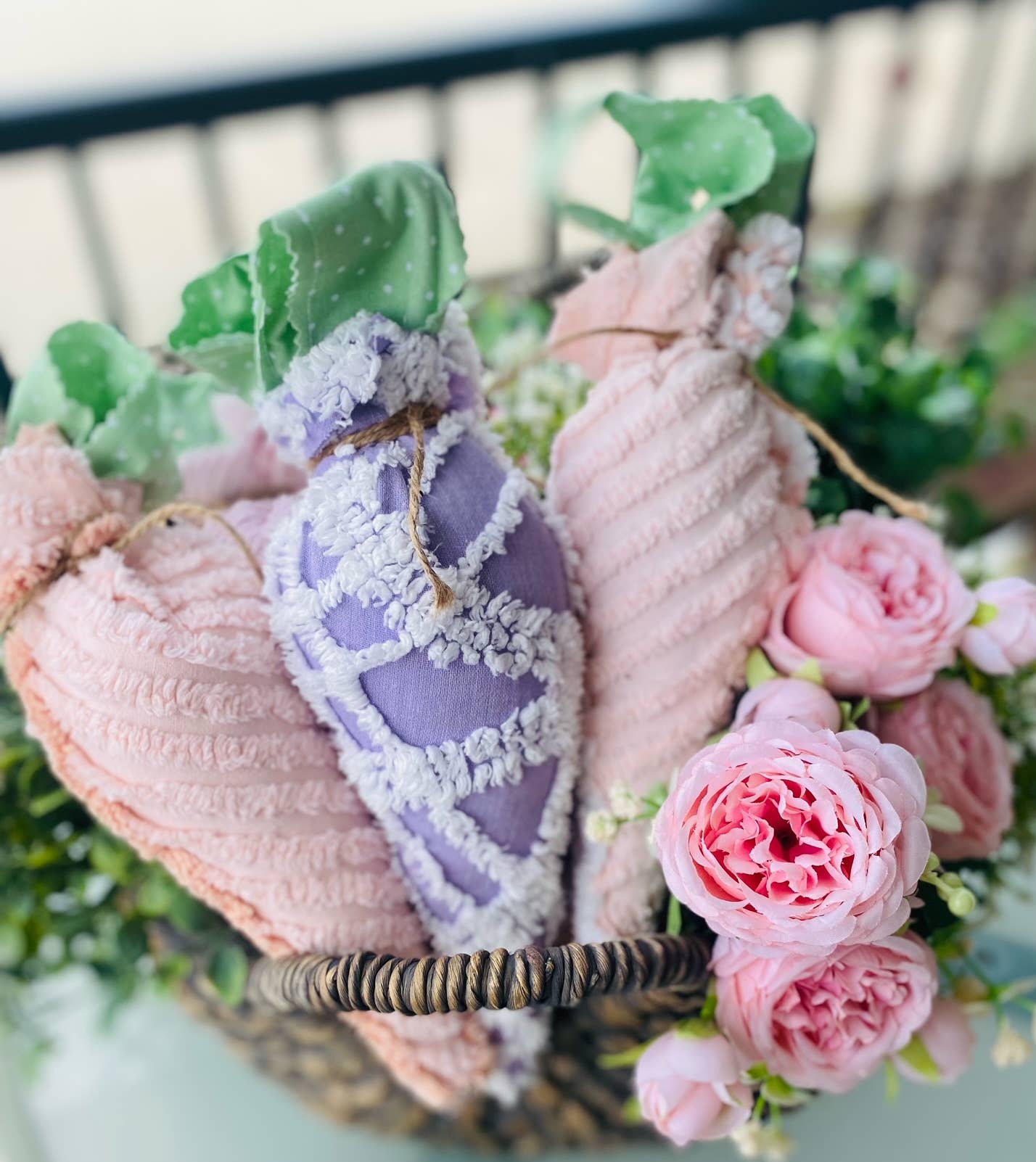 A Gnome on the Roam - Wholesale Ornament - Handmade Large Fabric Carrots - 10 Inch Decorative1