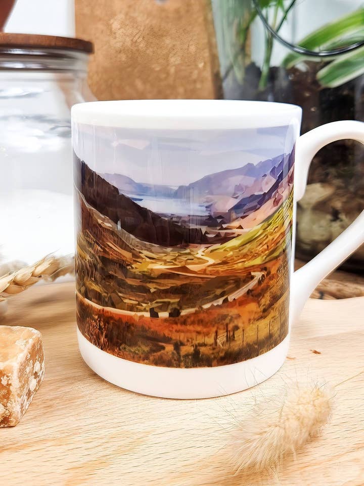GLEN DOCHERTY - Hand-pressed Bone China mug *NEW for wholesale by Louise Jennifer Design
