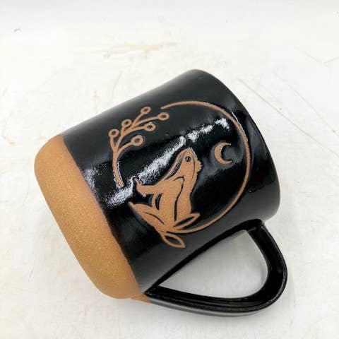 Ruby Farms Pottery - Wholesale Coffee Mug - Midnight Frog1