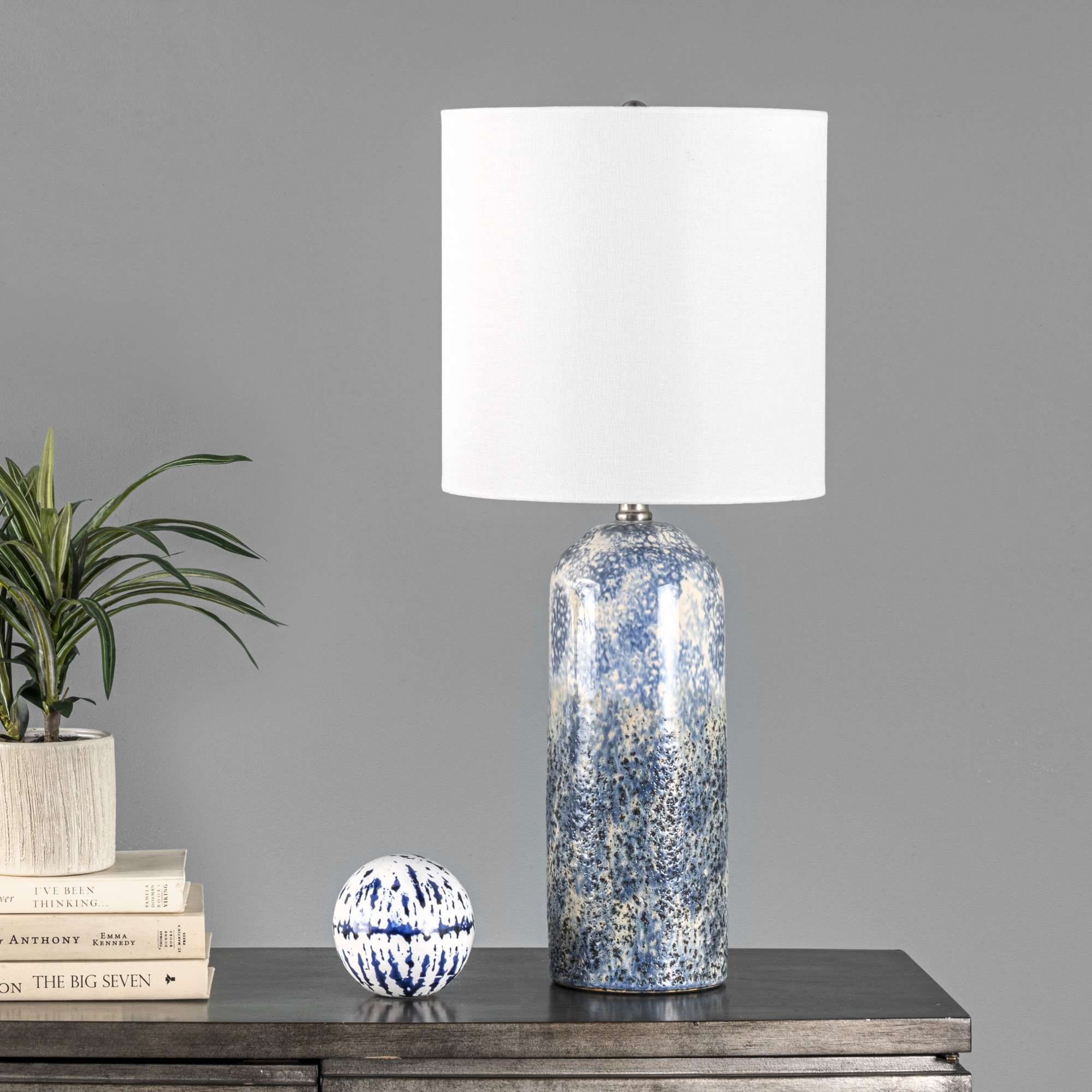 Blue Watts 25" Ceramic Table Lamp for wholesale on Faire2