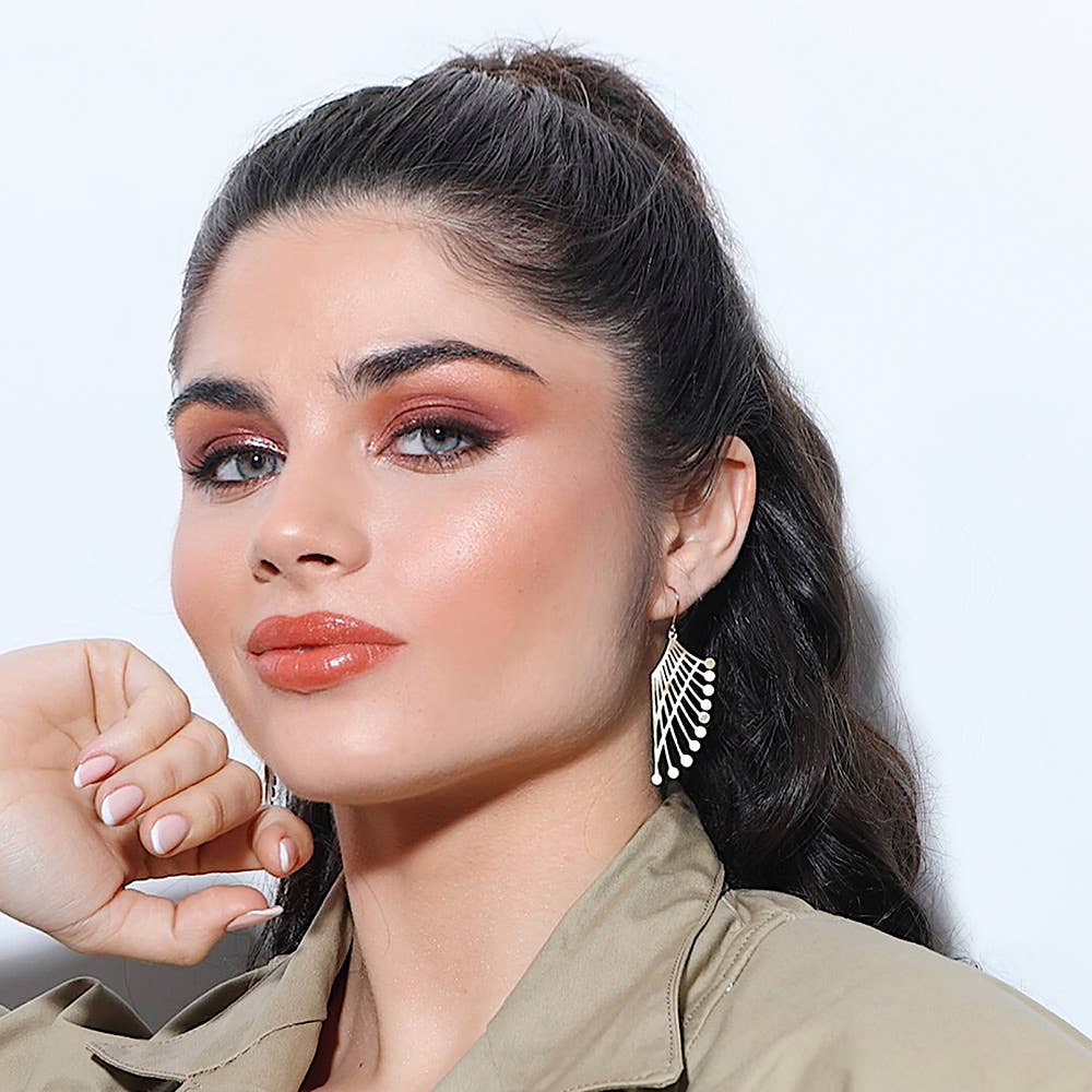 RAS - Vendita all'ingrosso Orecchini pendenti - Orecchino piccolo placcato oro collezione Nou Deco2