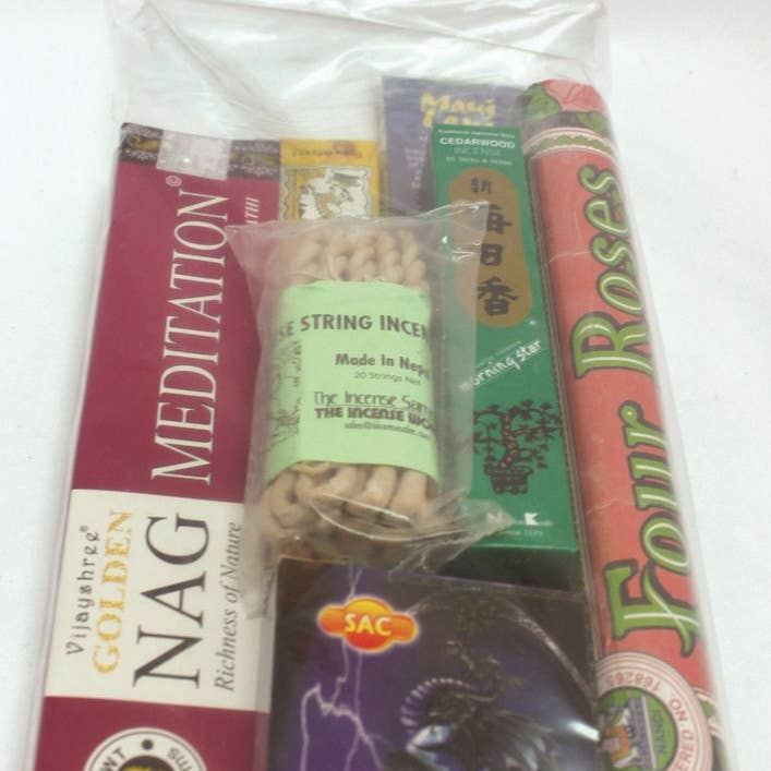 The Incense Sampler Works - Prepackaged Around the World Assortment for wholesale by The Incense Sampler Works