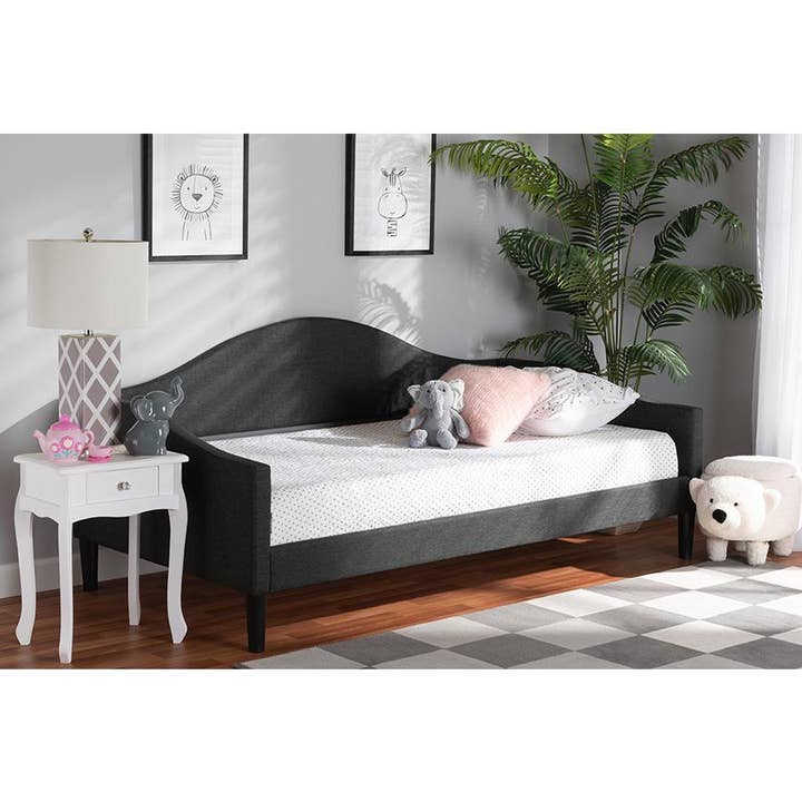 Greenwestons - Wholesale Bed - Green's Studio Milligan Modern and Contemporary Charcoal Fab