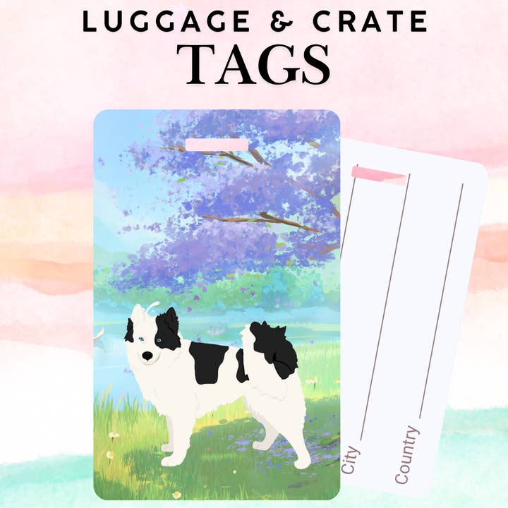 Yakutian Laika Dog Metal Luggage/ Crate Tag for wholesale by Canine Companions