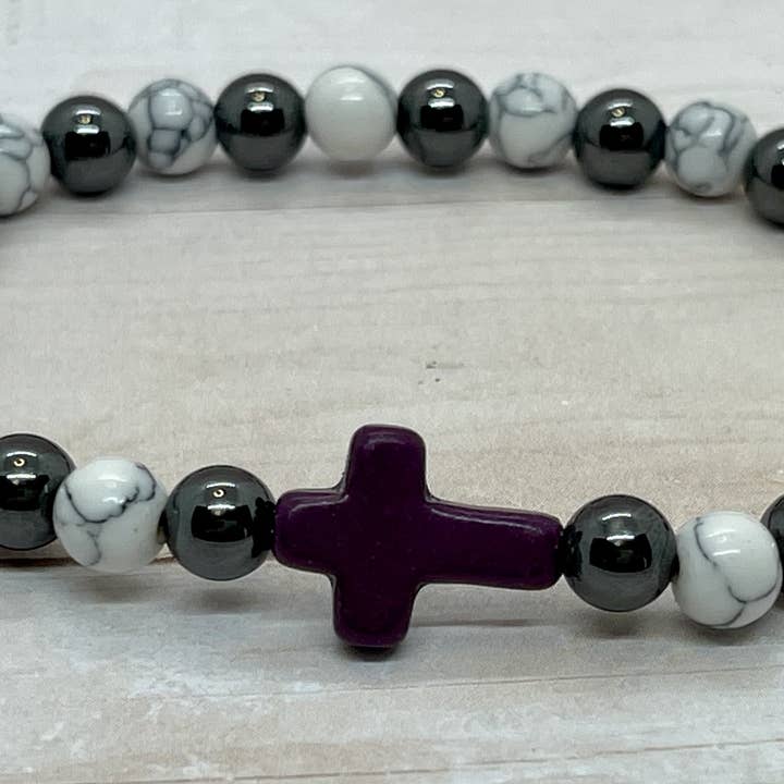 Perles de prière violettes pour la vente par Willows Wanderings